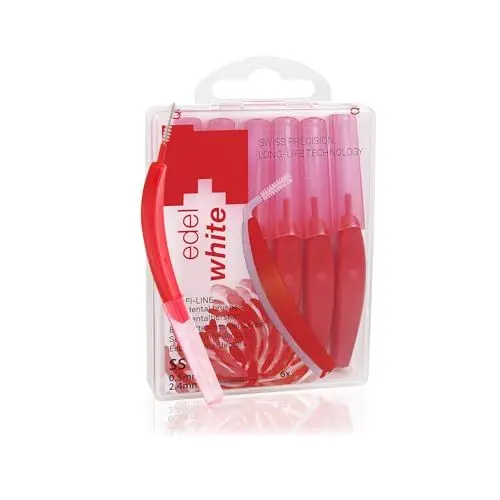 Produktbild: edel+white ID7 Interdentalbürsten SS 0,5 mm I 6 x Zahnzwischenraumbürsten zur gründlichen und sanften Zahnreinigung besonders enger Zahnzwischenräume
