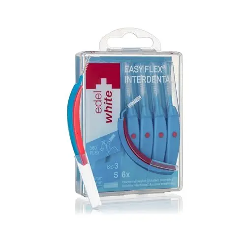 Produktbild: edel+white ID7 Interdentalbürsten S 0,6 mm I 6 x Zahnzwischenraumbürsten zur gründlichen und sanften Zahnreinigung besonders enger Zahnzwischenräume