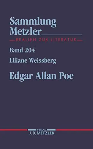 Produktbild: Edgar Allan Poe (Sammlung Metzler)