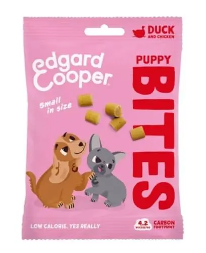 Produktbild: Edgard Cooper Hundeleckerli, Welpen Bites (Ente, 50g x 1) Bites, Leckerlis, Getreidefrei, Natürliche Zutaten, hoher Proteingehalt und frisches Fleisch
