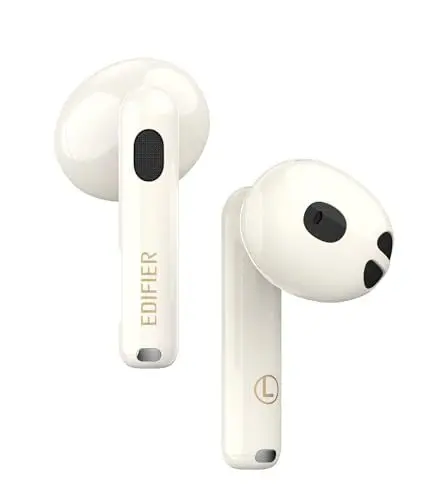 Produktbild: Edifier W320TN Kabellose Kopfhörer mit adaptiver aktiver Geräuschunterdrückung, LDAC und High-Resolution Audio, 6 Mikrofone, Ohrerkennung, App, IP54, Bluetooth 5.3, Weiß