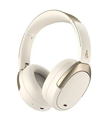 Produktbild: Edifier WH950NB Hybrid Active Noise Cancelling Kopfhörer -LDAC Codec mit Hi-Res Audio und Custom EQ über App nach 55H Playtime mit Faltbarer drahtloser Over-Ear Bluetooth V5.3 Kopfhörer - Weiß