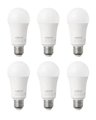 Produktbild: EDISHINE E27 LED Lampe Warmweiß, Classic LED Glühbirne mit E27-Sockel, A60 Edison Birne, 1521 Lumen, 14W ersetzt 60W Glühlampe, 2700K Warmweiß Leuchtmittel, nicht dimmbar, 6er-Pack