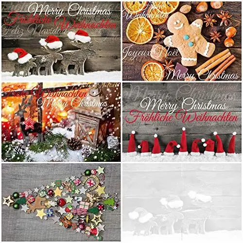 Produktbild: Edition Colibri Weihnachtskarten: 50er-Weihnachtskarten-Set, Postkarten-Set mit einem bunten Mix aus Weihnachtskarten mit 5 verschiedenen Motiven à 10 Stück (10824-28)