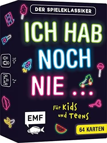 Produktbild: Edition Michael Fischer / EMF Verlag Kartenspiel: Ich hab noch nie ... – für Kids und Teens: Der Spieleklassiker mit über 60 Karten für Mädchen und Jungs von 10–14 Jahren