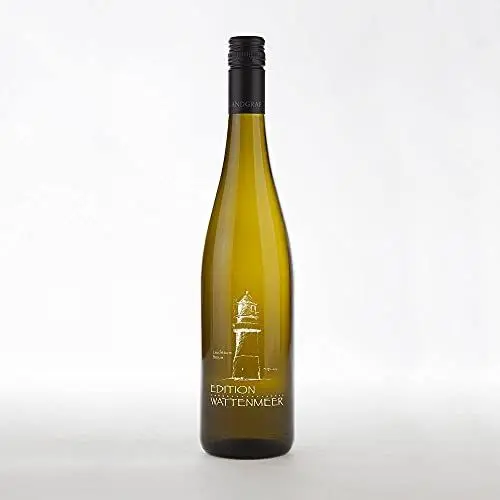 Produktbild: Edition Wattenmeer, Motiv: Büsum, Weißburgunder aus Rheinhessen in Gravur-Flasche