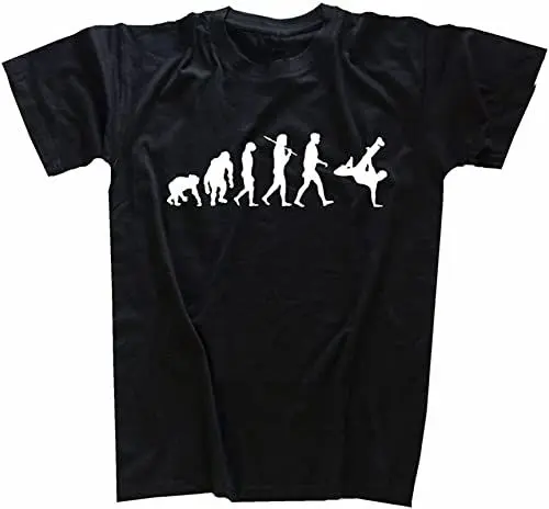 Produktbild: Edizione Standard Breakdancer Ii Evolution Hiphop Men's T-Shirt Graphic Printed Black Tee L