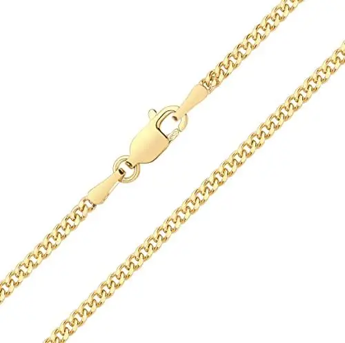Produktbild: EDS Jewels 9 Karat (375) Gold Herren/Damen - Panzer Kette - 51cm TRS29911L20