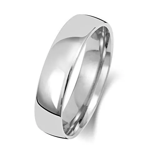 Produktbild: EDS Jewels 9 Karat (375) Weißgold 5mm Slight Court Form Herren/Damen - Trauring/Ehering/Hochzeitsring TRS151199KWRSM