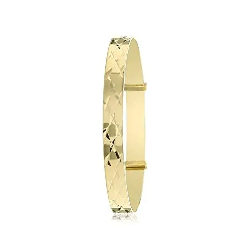 Produktbild: EDS Jewels Edler 9 Karat (375) Gold Mädchen - Erweiterbar Armreif - 5mm, 5 Gramm TRS35671