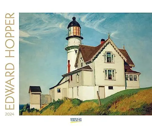 Produktbild: Edward Hopper 2024: Kunstkalender mit Werken des Künstlers Edward Hopper. Großer Wandkalender mit Bildern aus dem amerikanischen Realismus. Querformat: 55 x 45,5 cm.