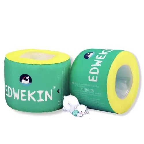Produktbild: EDWEKIN® Schwimmflügel mit Schaumkern & Stoffüberzug | TÜV geprüft | Premium Schwimmhilfe für Babys, Kleinkinder & Kinder 3–6 Jahre | Stylisches Design für Mädchen & Jungen