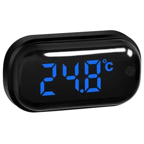 Produktbild: EEEKit Digitales Aquariumthermometer, Mini-Fischtank-Temperatursensor, Selbstklebendes Wasserthermometer für tropische Fische Reptilien