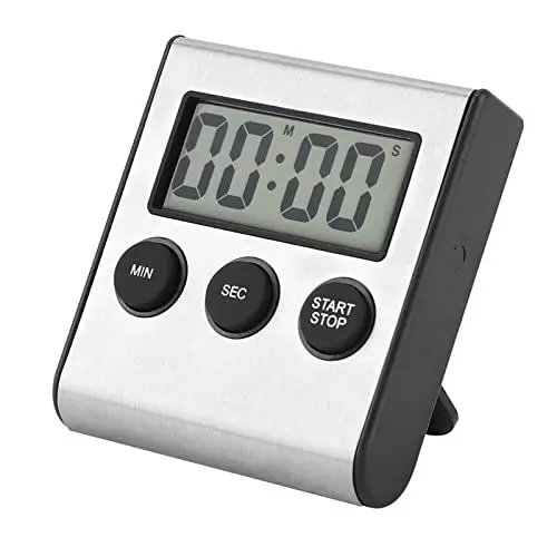 Produktbild: Eeneme Digitaler Küchen-Timer, Desktop-Wand-Timer-Wecker mit Lautem Alarm, Große Ziffer