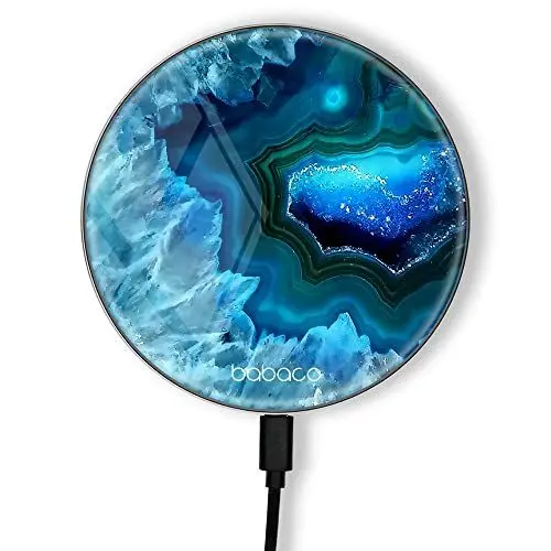 Produktbild: EERT Group Original und offiziell lizenziert von Babaco Induktionsladegerät, Muster Abstract 001, kabellose Ladestation, 1 Meter 10 W Micro-USB-Kabel