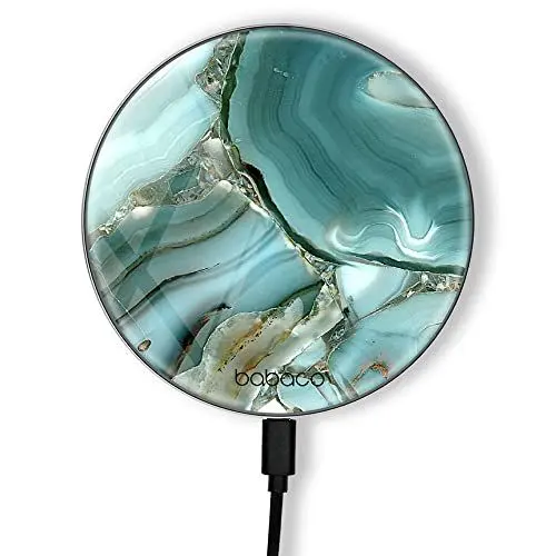 Produktbild: EERT Group Original und offiziell lizenziert von Babaco Induktionsladegerät, Muster Abstract 003, kabellose Ladestation, 1 Meter 10 W Micro-USB-Kabel