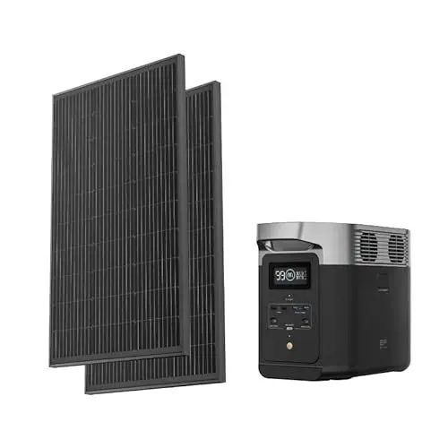Produktbild: EF ECOFLOW DELTA 2 Tragbare Powerstation 1024Wh mit starrem Solarpanel 2x100W, Solar Generator LiFePO4-Batterie, Photovoltaikmodul ideal für Balkonkraftwerk für Camping