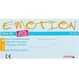 Produktbild: Efalock Professional Emotion Vinyl-Handschuhe Größe M puderfrei, 1er Pack, (1x 100 Stück)