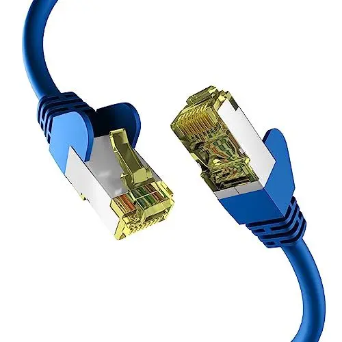 Produktbild: EFB-Elektronik - CAT. 6a Netzwerkkabel bis zu 10 Gbit - 3m LAN Kabel Ethernet Kabel Patchkabel mit Klinken-/Knickschutz - RJ45 Anschluss, S/FTP PIMF Schirmung - Weiß