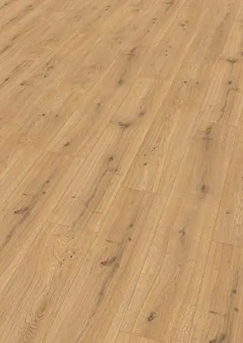 Produktbild: Egger Laminatboden Aqua Clic It EL1005 Predaia Eiche Honig (8mm, 1,995m²) | authentische Holzoptik | | Einfache Verlegung durch Klicksystem | Praktisch & wertbeständig, Braun