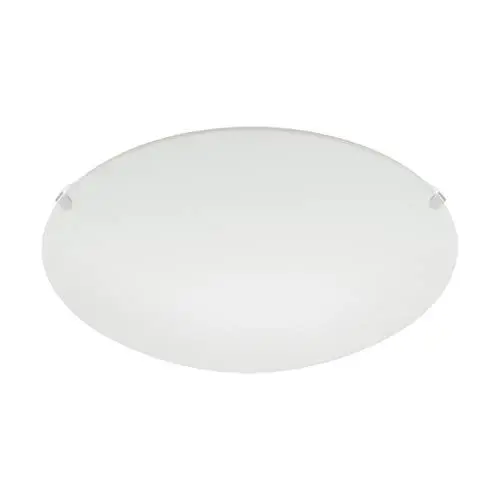 Produktbild: EGLO Deckenlampe Mars, runde Wandleuchte innen, Deckenleuchte aus weiß satiniertem Glas, Stahl, Lampe Schlafzimmer mit E27 Fassung