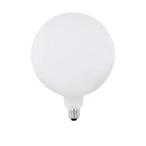 Produktbild: EGLO E27 LED Lampe dimmbar, extra-große Glühbirne Globe Big Size, 4,5 Watt (entspricht 40 Watt), 470 Lumen, Leuchtmittel warmweiß, 2700 K, Glühlampe opal weiß, G200, Ø 20 cm