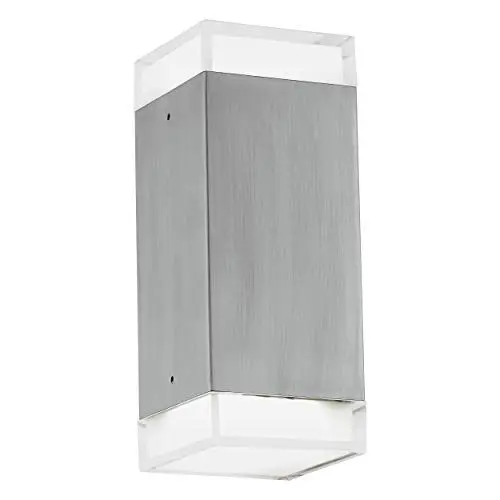 Produktbild: EGLO LED Außen-Wandlampe Tabo-LED, 2 flammige Außenleuchte, Wandleuchte aus Edelstahl, Farbe: Silber, IP44