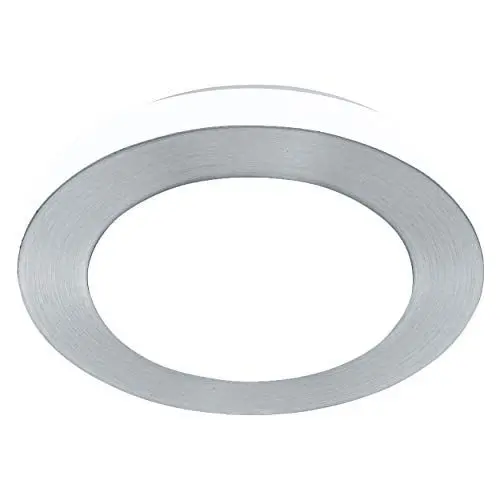 Produktbild: EGLO LED Deckenlampe LED Carpi, Deckenleuchte Bad, Badezimmer Lampe aus Metall in Alu-Gebürstet und Kunststoff in Weiß, LED Feuchtraumleuchte warmweiß, IP44, Ø 30 cm