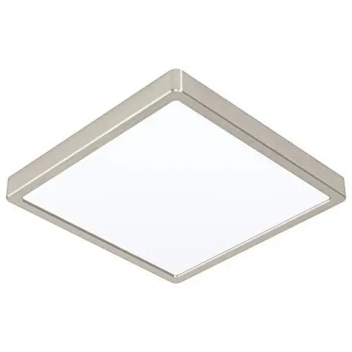 Produktbild: EGLO LED Deckenleuchte Fueva 5, L x B 28,5 cm, 1 flammige Aufbauleuchte aus Stahl und einer Kunststoff Leuchtfläche, Deckenlampe in Nickel-Matt, Weiß, LED Aufbaulampe neutralweiß