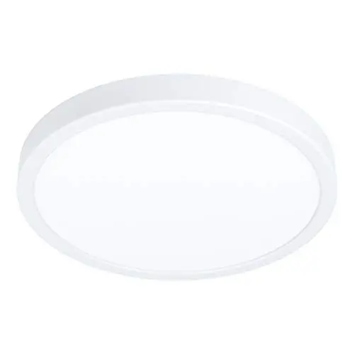 Produktbild: EGLO LED Deckenleuchte Fueva 5, Ø 28,5 cm, 1 flammige Aufbauleuchte aus Stahl und einer Kunststoff Leuchtfläche, Deckenlampe in Weiß, LED Aufbaulampe warmweiß