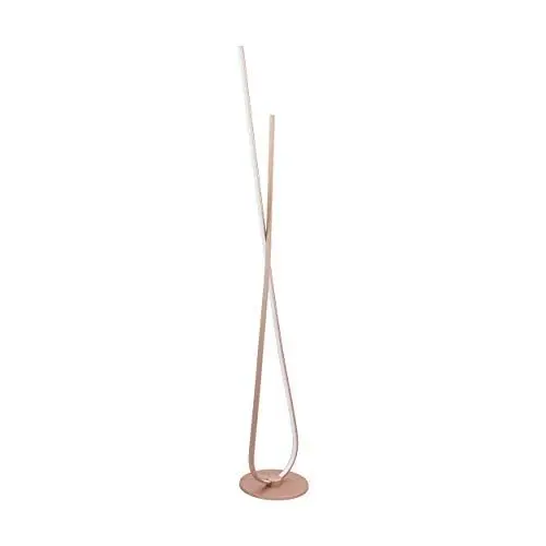Produktbild: EGLO LED Stehlampe Palozza, 1 flammige Stehleuchte, Standleuchte aus Aluminium und Kunststoff, Wohnzimmerlampe in Roségold, Weiß, Lampe mit Schalter