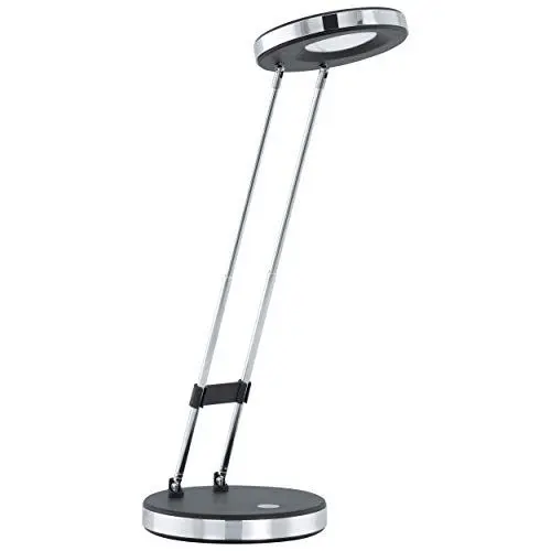 Produktbild: EGLO LED Tischlampe Gexo, 1 flammige Tischleuchte, Klassisch, Schreibtischlampe aus hochwertigem Kunststoff und Stahl, Bürolampe in Schwarz, Chrom