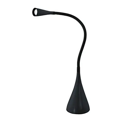 Produktbild: EGLO LED Tischlampe Snapora, 1 flammige Tischleuchte mit Touch, dimmbar, Schreibtischlampe Modern, Minimalismus aus hochwertigem Kunststoff und Aluminium, Bürolampe in Schwarz
