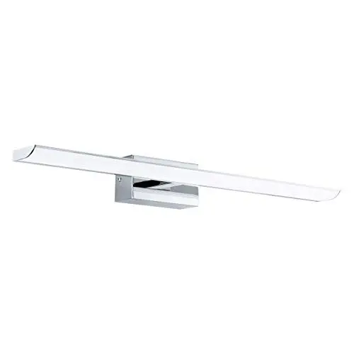 Produktbild: EGLO LED Wandlampe Tabiano, Spiegelleuchte, LED Wandleuchte aus Metall in Chrom und Kunststoff in Weiß, Badezimmer Lampe, LED Badleuchte neutralweiß, L 60,5 cm