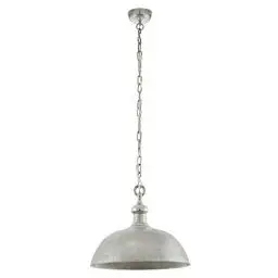 Produktbild: EGLO Pendelleuchte Esstisch Dumphry, Hängelampe in Schlagmetall-Optik für Wohnzimmer und Esszimmer, Esszimmerlampe aus Metall in Chrom, Lampe hängend mit E27 Fassung