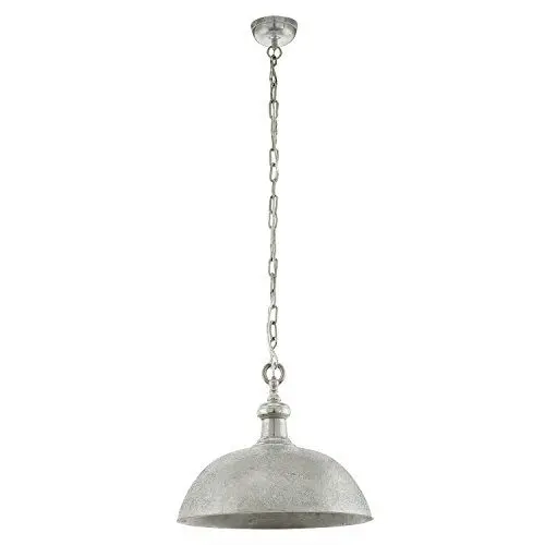 Produktbild: EGLO Pendelleuchte Esstisch Dumphry, Hängelampe in Schlagmetall-Optik für Wohnzimmer und Esszimmer, Esszimmerlampe aus Metall in Chrom, Lampe hängend mit E27 Fassung