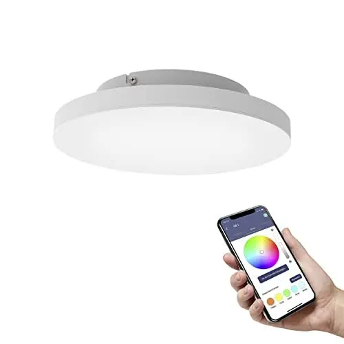 Produktbild: EGLO connect.z Smart-Home LED Panel Turcona-Z, Deckenlampe Ø 30 cm, ZigBee, App und Sprachsteuerung Alexa, Lichtfarbe einstellbar (warmweiß-kaltweiß), RGB, dimmbar