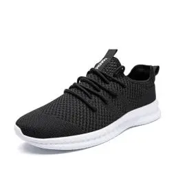 Produktbild: EGMPDA Damen Walkingschuhe Laufschuhe Wanderschuhe Sneaker Sport Trekking Turnschuhe Workout Jogging Outdoor Running Straßenlaufschuhe Freizeit Damen Leichtgewichts Atmungsaktiv Schuhe Schwarz Weiß 38