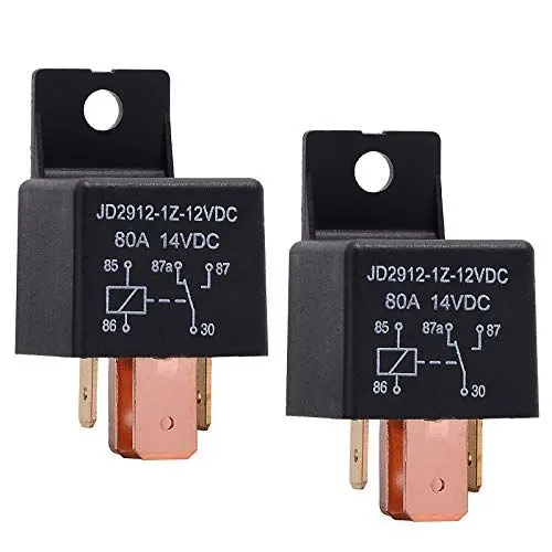 Produktbild: Ehdis 2 Stück Relais 12V 80A 5 Pin Car Relais für Auto ruck Motor SPDT-LKW-Boot Van Fahrzeug Auto Relais 12V-Schalter