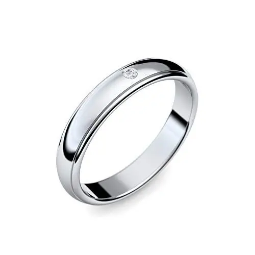 Produktbild: Ehering Damen Silber 925 einzeln *mit Premium Etui* Hochzeitsring Trauring Freundschaftsring Partnerring hochwertig modern nickelfrei ER89SS925ZIFA56