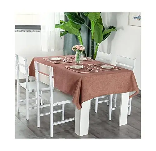 Produktbild: EHOMERY Tischdecke Nach Maßanfertigung Table Cloth Stain Resistant Einfache Volltonfarben Tischdecke Klein Orientalisch Tischtuch Für Draußen Kaffee Tischschutz Dekoration 68X68Cm