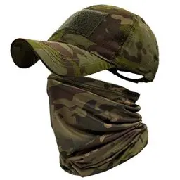 Produktbild: ehsbuy Camo Hüte für Männer mit Kühlung Halsgamasche Baseballmützen Gesichtsschal Maske Armee Taktische Militärmütze Halsrohr Snoods zum Laufen Jagd Camping Radfahren Angeln Outdoor Sports