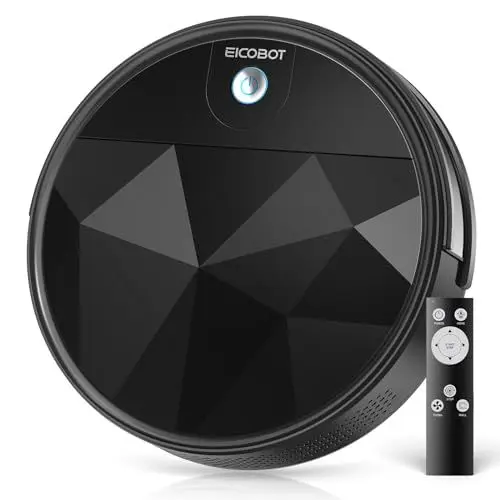Produktbild: EICOBOT R20 Saugroboter,Staubsauger Roboter,Anti-Verschränkung,schlank Roboterstaubsauger,130 Min,550ml Staubbehälter,Geeignet für Tierhaare,harten Boden und Low Pile Teppich, Eisenschwarz