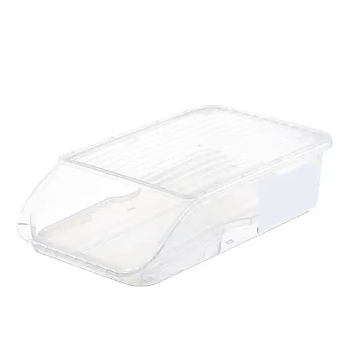 Produktbild: Eierhalter Auto Rolling Egg Organizer Stapelte Eierschale Kühlschrank Eggabspeicher für die Heimküche Langlebige Plastik -Raumsparende Design (Transparent)