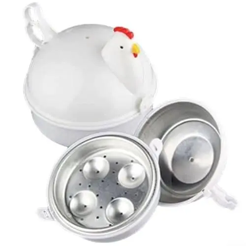 Produktbild: Eierkocher, hitzebeständiger Dampfgarer, weich und hart gekochte Eier in Minuten, perfekt für Frühstück und Suppen