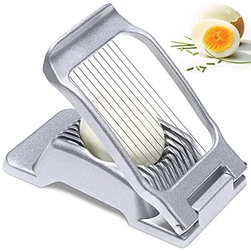 Produktbild: Eierschneider Edelstahl Spülmaschinenfest,Eierteiler Kartoffelschneider,Eierharfe,Erdbeerschneider,Eieraufschläger,Mozzarella Schneider Metall,Eierpiekser,Eierschüttler,Egg Slicer,Eischneidewerkzeug