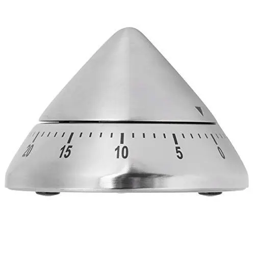 Produktbild: Eieruhr, Küchentimer zum Kochen, visueller Timer, Eieruhren für die Küche, Küchen-Kochtimer, Edelstahl, mechanischer Timer, Erinnerung, Zeitmanagement-Tools (Spitz)