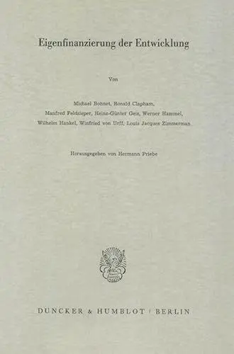 Produktbild: Eigenfinanzierung der Entwicklung. (Schriften des Vereins für Socialpolitik, Band 84)