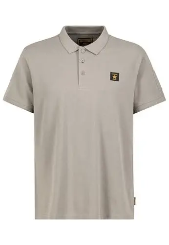 Produktbild: Eight 2 Nine Herren Kurzarm Poloshirt aus Baumwolle mit Knopfleiste und Brustlogo, Farben:Beige, Größe:M