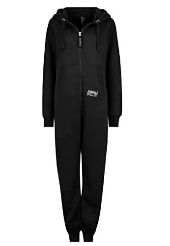 Produktbild: Eight 2 Nine Damen Sweat Overall Einteiler Onesie Black S/M